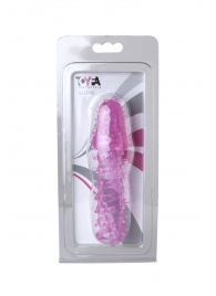 Розовая насадка с нежными шипами - 13,5 см. - Toyfa Basic - в Новороссийске купить с доставкой