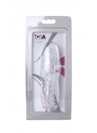 Прозрачная насадка с шишечками и шипами - 13,5 см. - Toyfa Basic - в Новороссийске купить с доставкой