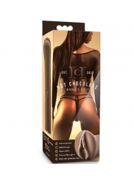Коричневый мастубратор-вагина Nicole s Kitty - Blush Novelties - в Новороссийске купить с доставкой