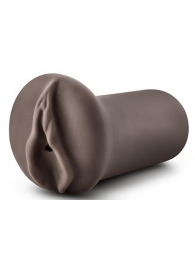 Коричневый мастубратор-вагина Nicole s Kitty - Blush Novelties - в Новороссийске купить с доставкой