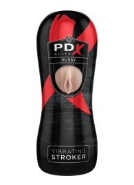 Мастурбатор-вагина Vibrating Pussy Stroker с вибрацией - Pipedream - в Новороссийске купить с доставкой