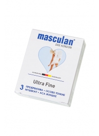 Ультратонкие презервативы Masculan Ultra Fine с обильной смазкой - 3 шт. - Masculan - купить с доставкой в Новороссийске