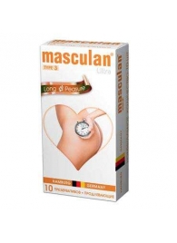 Розовые презервативы Masculan Ultra Long Pleasure с колечками, пупырышками и продлевающим эффектом - 10 шт. - Masculan - купить с доставкой в Новороссийске