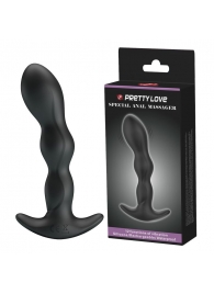 Черный анальный стимулятор простаты с вибрацией Special Anal Massager - 14,5 см. - Baile - в Новороссийске купить с доставкой