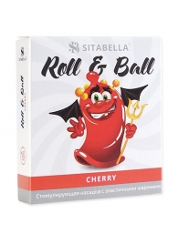 Стимулирующий презерватив-насадка Roll   Ball Cherry - Sitabella - купить с доставкой в Новороссийске