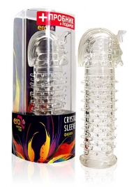 Закрытая прозрачная насадка на пенис Crystal Sleeve Faraon - 13,5 см. - Erowoman-Eroman - в Новороссийске купить с доставкой