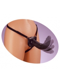 Черный податливый страпон Posable Partner Strap-On - 17,8 см. - Pipedream - купить с доставкой в Новороссийске
