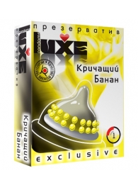 Презерватив LUXE  Exclusive  Кричащий банан  - 1 шт. - Luxe - купить с доставкой в Новороссийске