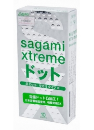 Презервативы Sagami Xtreme Type-E с точками - 10 шт. - Sagami - купить с доставкой в Новороссийске
