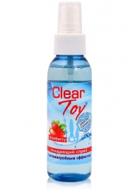 Очищающий спрей для игрушек CLEAR TOY Strawberry - 100 мл. - Биоритм - купить с доставкой в Новороссийске