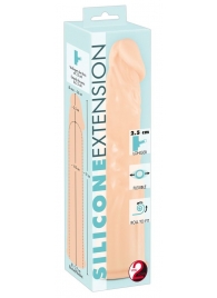 Телесная насадка-удлинитель Silicone Extension - 19 см. - Orion - в Новороссийске купить с доставкой