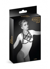 Черная упряжь на грудь Clara - Bijoux Pour Toi - купить с доставкой в Новороссийске