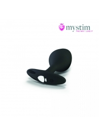 Черная пробка Mystim Rocking Vibe S с возможностью подключения к электростимулятору - 9,7 см. - MyStim - купить с доставкой в Новороссийске