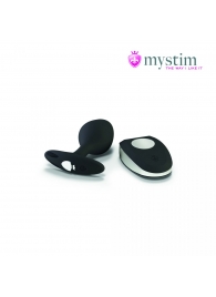 Черная пробка Mystim Rocking Vibe S с возможностью подключения к электростимулятору - 9,7 см. - MyStim - купить с доставкой в Новороссийске
