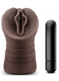 Коричневый мастурбатор-вагина Alexis - Blush Novelties - в Новороссийске купить с доставкой