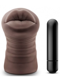 Коричневый мастурбатор-ротик Renee - Blush Novelties - в Новороссийске купить с доставкой