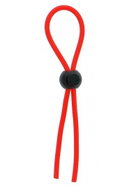 Красное эрекционное лассо с одной бусиной-утяжкой STRETCHY THIN LASSO - Dream Toys - в Новороссийске купить с доставкой
