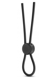 Черное силиконовое лассо на пенис SILICONE LOOP COCK RING - Blush Novelties - в Новороссийске купить с доставкой