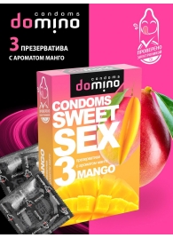 Презервативы для орального секса DOMINO Sweet Sex с ароматом манго - 3 шт. - Domino - купить с доставкой в Новороссийске
