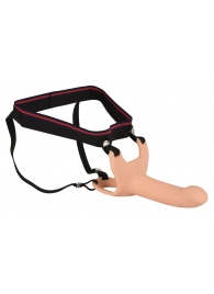 Силиконовый полый страпон на ремнях Silicone Strap-on - 16 см. - Orion - купить с доставкой в Новороссийске