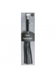 Черная плеть Easytoys Flogger With Metal Grip - 38 см. - Easy toys - купить с доставкой в Новороссийске