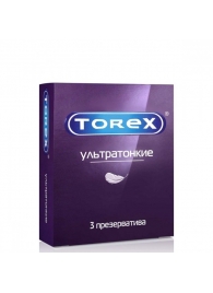 Презервативы Torex  Ультратонкие  - 3 шт. - Torex - купить с доставкой в Новороссийске