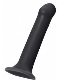 Черный фаллос на присоске Silicone Bendable Dildo XL - 20 см. - Strap-on-me - купить с доставкой в Новороссийске