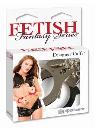 Металлические серебристые наручники Designer Metal Handcuffs - Pipedream - купить с доставкой в Новороссийске
