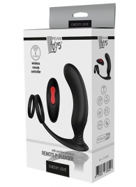 Черный массажер простаты REMOTE P-PLEASER - Dream Toys - в Новороссийске купить с доставкой