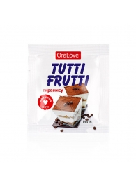 Пробник гель-смазки Tutti-frutti со вкусом тирамису - 4 гр. - Биоритм - купить с доставкой в Новороссийске
