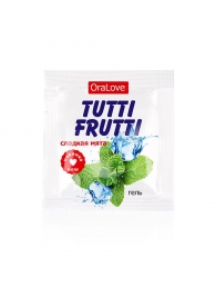 Пробник гель-смазки Tutti-frutti со вкусом мяты - 4 гр. - Биоритм - купить с доставкой в Новороссийске