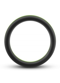 Черно-зеленое эрекционное кольцо Silicone Go Pro Cock Ring - Blush Novelties - в Новороссийске купить с доставкой