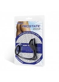 Стимулятор простаты с фиксацией эрекционным кольцом Prostate Gear - BlueLine - в Новороссийске купить с доставкой