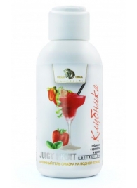 Интимный гель-смазка JUICY FRUIT с ароматом клубники - 100 мл. - БиоМед - купить с доставкой в Новороссийске