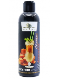 Интимный гель-смазка JUICY FRUIT с ароматом солёной карамели - 200 мл. - БиоМед - купить с доставкой в Новороссийске