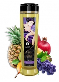 Массажное масло Libido Exotic Fruits с ароматом экзотических фруктов - 240 мл. - Shunga - купить с доставкой в Новороссийске