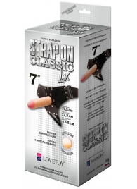 Пояс-трусики с насадкой Classic lux-Duke - 17,5 см. - LOVETOY (А-Полимер) - купить с доставкой в Новороссийске