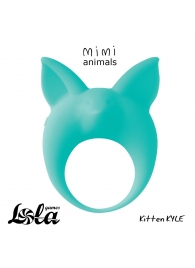 Зеленое эрекционное кольцо Kitten Kyle - Lola Games - в Новороссийске купить с доставкой