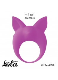 Фиолетовое эрекционное кольцо Kitten Kyle - Lola Games - в Новороссийске купить с доставкой