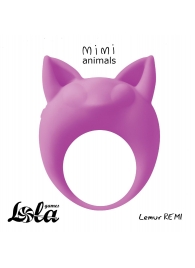 Фиолетовое эрекционное кольцо Lemur Remi - Lola Games - в Новороссийске купить с доставкой