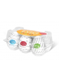 Набор из 6 мастурбаторов Tenga EGG Easy Beat с различным рельефом - Tenga - в Новороссийске купить с доставкой