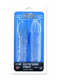 Комплект из 2 прозрачных насадок на пенис PENIS EXTENDER PACK - Dream Toys - в Новороссийске купить с доставкой