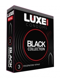 Черные презервативы LUXE Royal Black Collection - 3 шт. - Luxe - купить с доставкой в Новороссийске