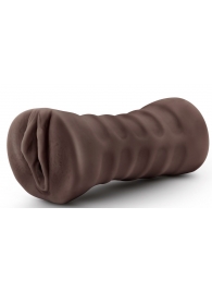 Коричневый мастурбатор-вагина Hot Chocolate Brianna - Blush Novelties - в Новороссийске купить с доставкой
