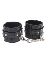 Черные наручники Surrender Wrist Restraints - Chisa - купить с доставкой в Новороссийске