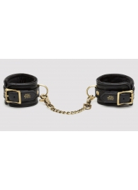 Черные наручники Bound to You Faux Leather Wrist Cuffs - Fifty Shades of Grey - купить с доставкой в Новороссийске