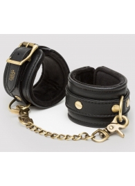 Черные наручники Bound to You Faux Leather Wrist Cuffs - Fifty Shades of Grey - купить с доставкой в Новороссийске