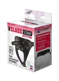 Черный пояс для насадок CLASS STRAP Restyling - LOVETOY (А-Полимер) - купить с доставкой в Новороссийске