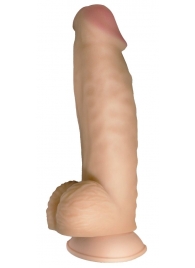 Телесный реалистичный фаллоимитатор на черных трусиках Real Big Strap-On - 34,5 см. - LOVETOY (А-Полимер) - купить с доставкой в Новороссийске