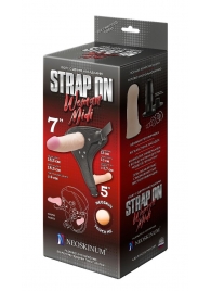 Реалистичный страпон Woman Midi с вагинальной пробкой - 19 см. - LOVETOY (А-Полимер) - купить с доставкой в Новороссийске